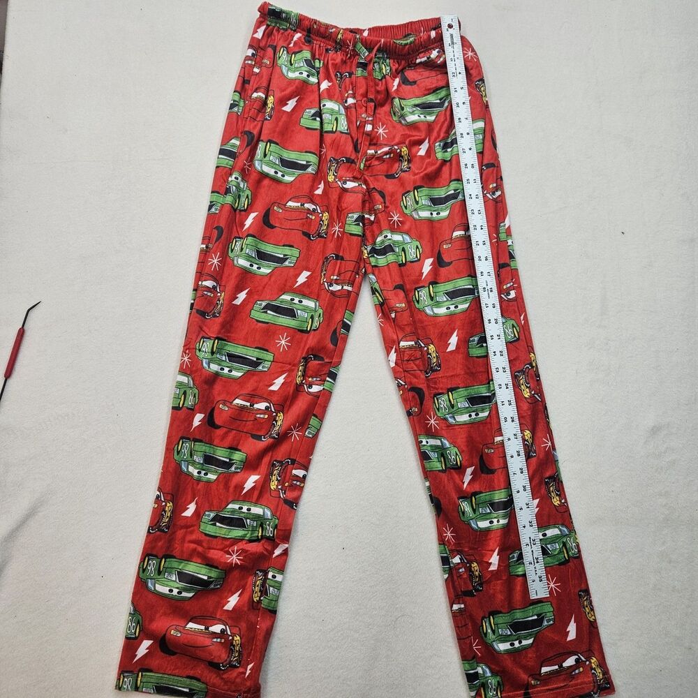 Disney Cars Men's Medium Lightning McQueen & Chick Hicks Sleep Pajama Pants